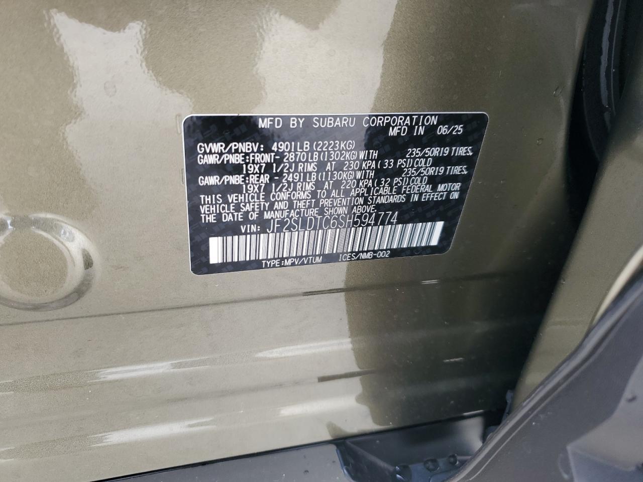 2025 SUBARU FORESTER