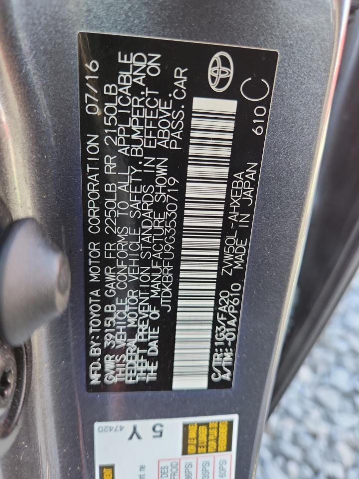 2016 TOYOTA PRIUS