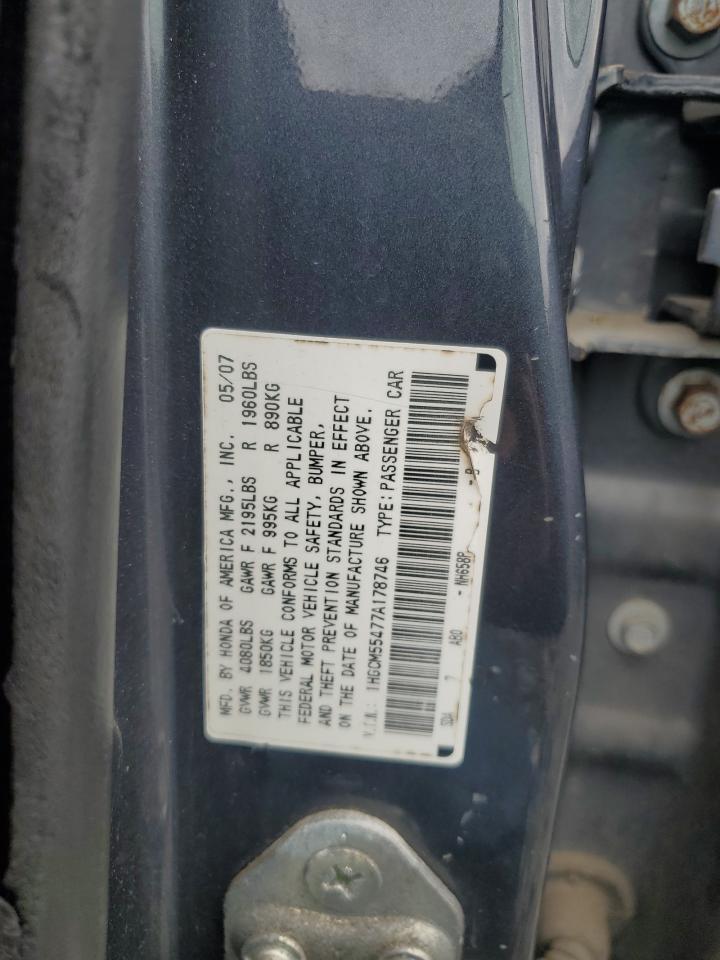 2007 HONDA ACCORD