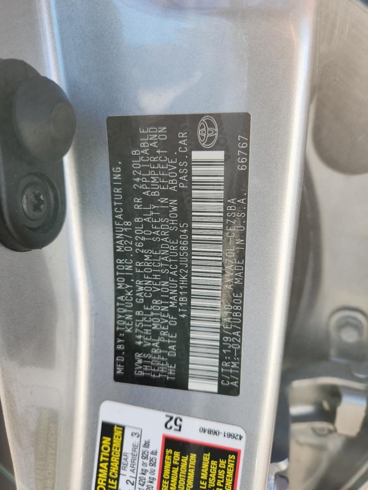 2018 TOYOTA CAMRY