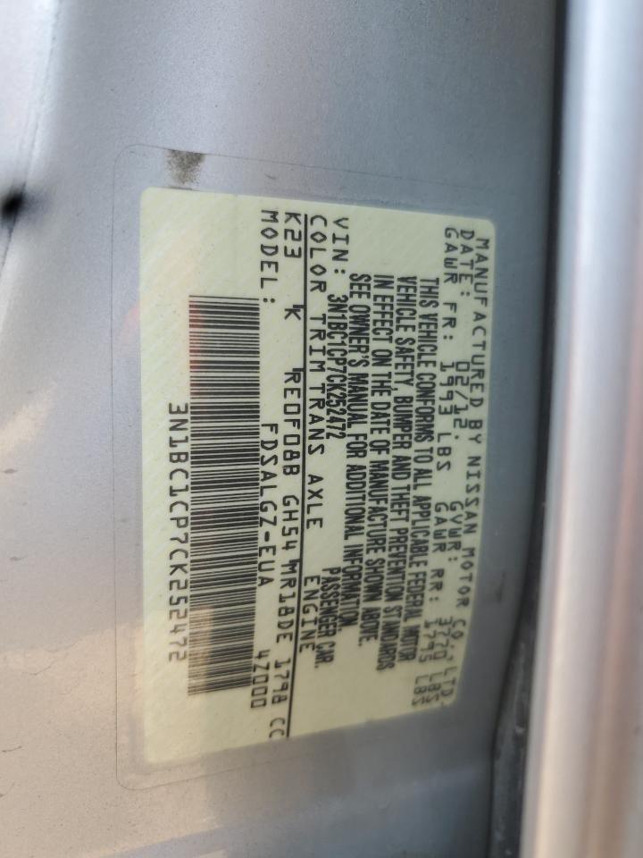 2012 NISSAN VERSA