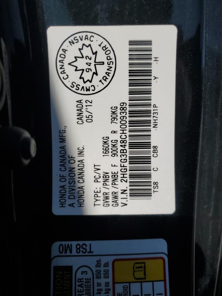 2012 HONDA CIVIC