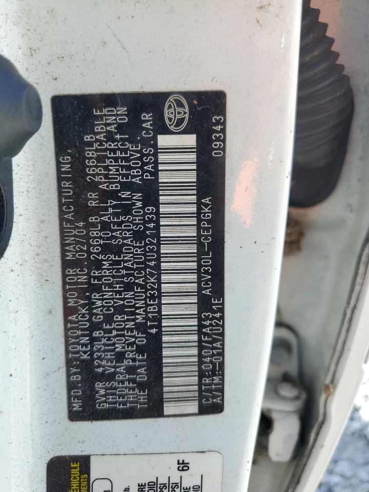 2004 TOYOTA CAMRY