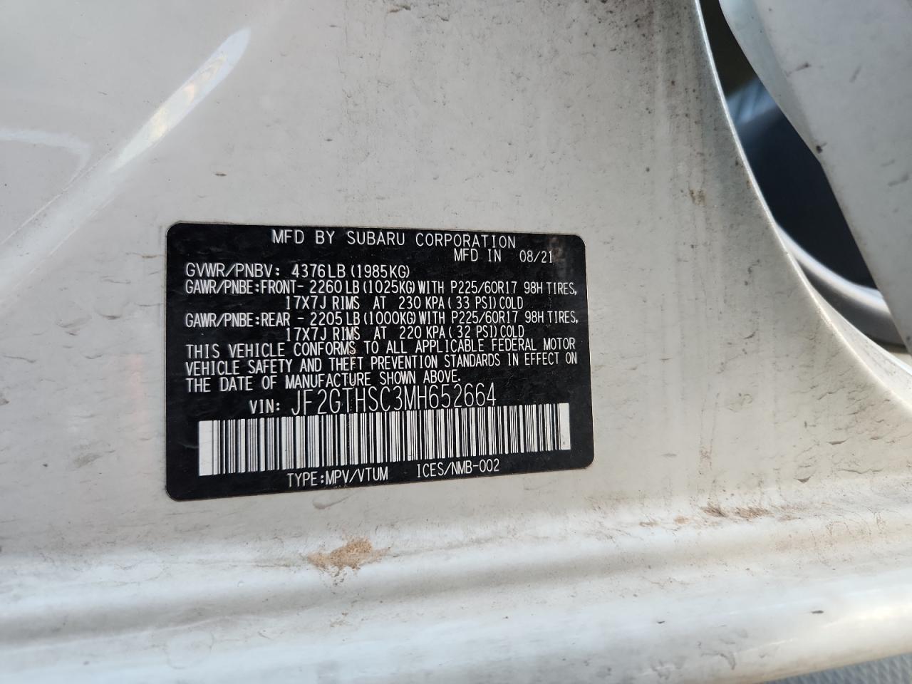 2021 SUBARU Crosstrek