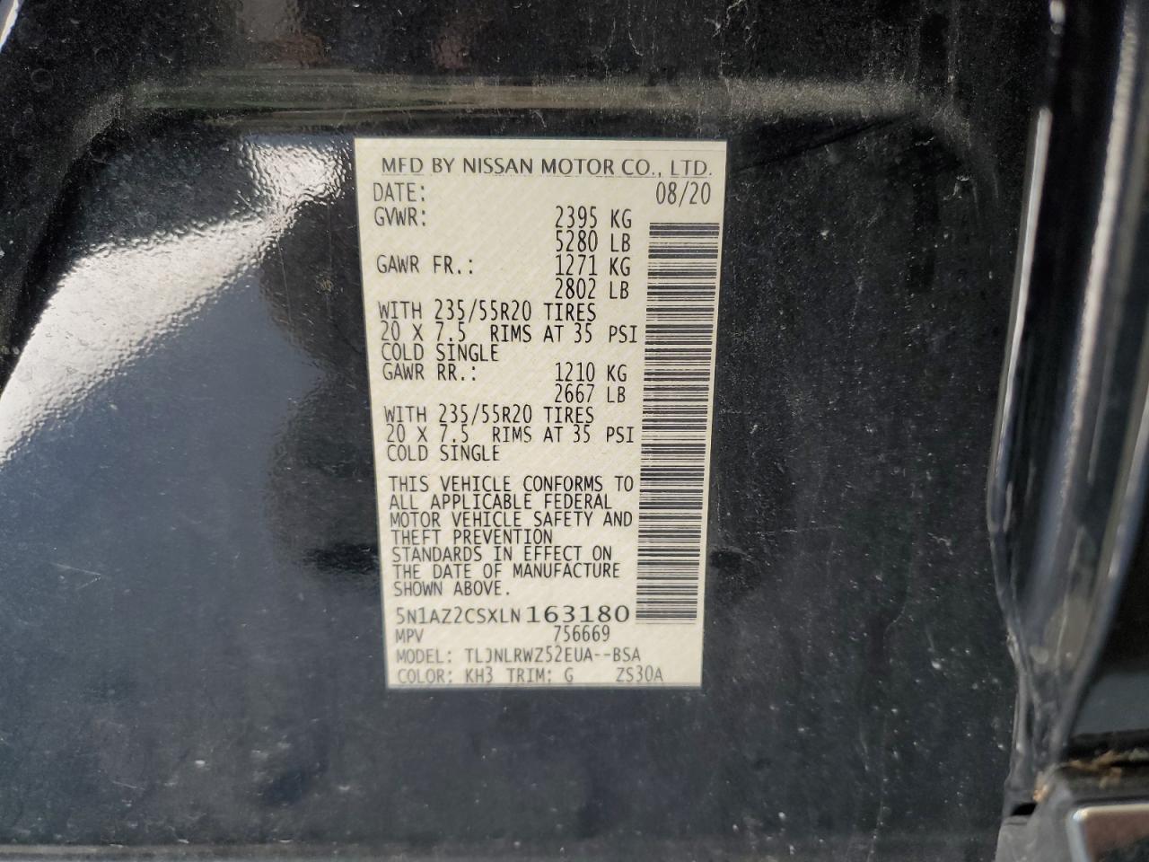 2020 NISSAN MURANO