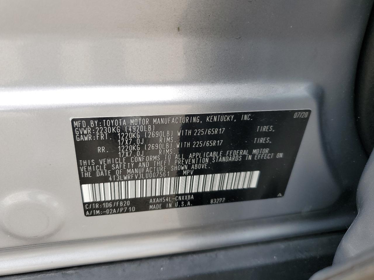 2020 TOYOTA RAV4