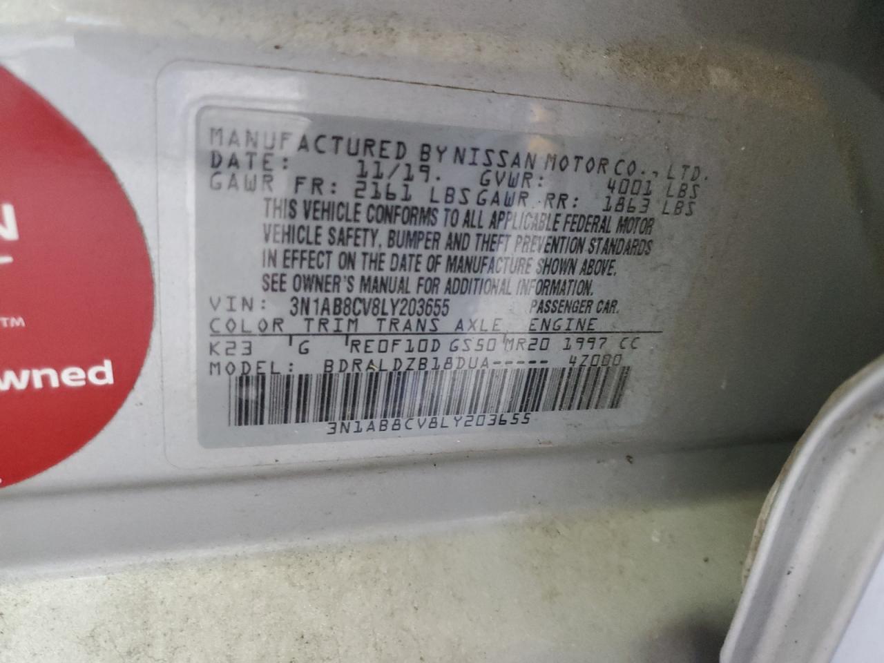 2020 NISSAN SENTRA