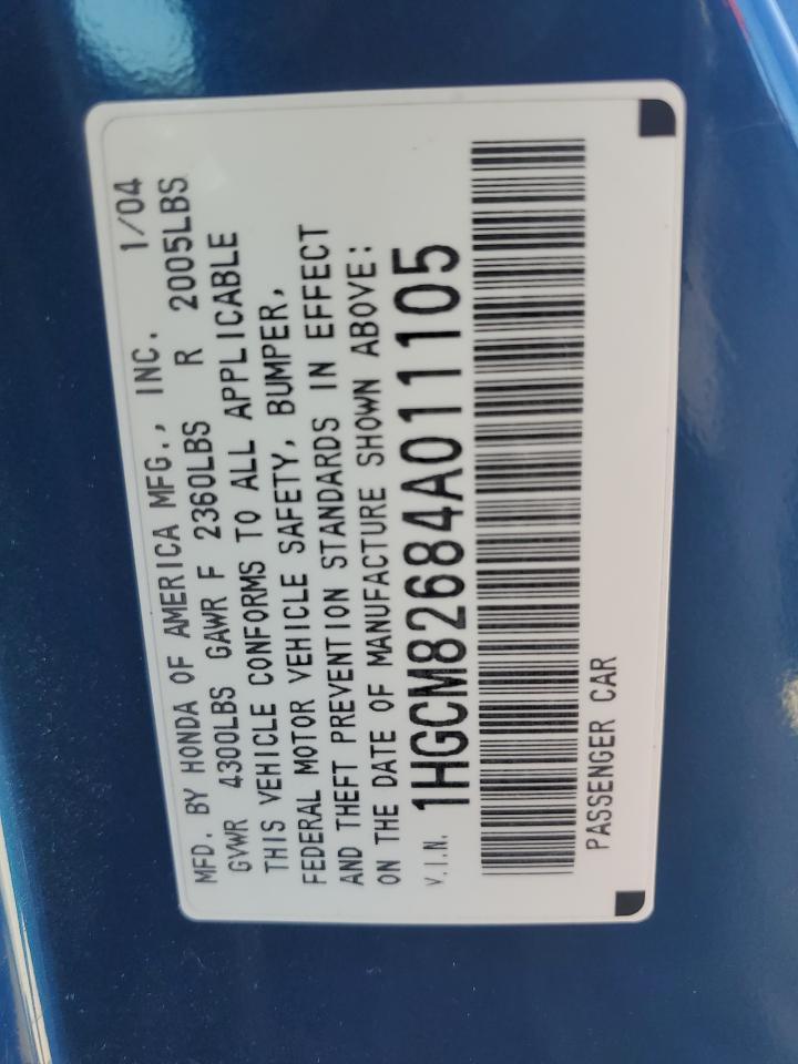 2004 HONDA ACCORD