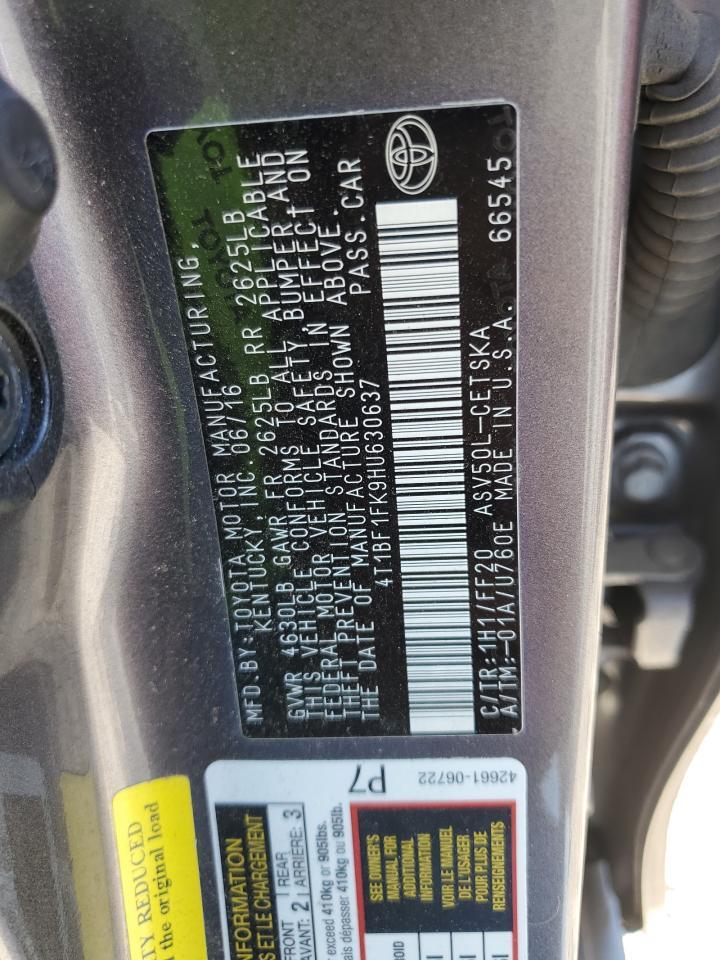 2017 TOYOTA CAMRY