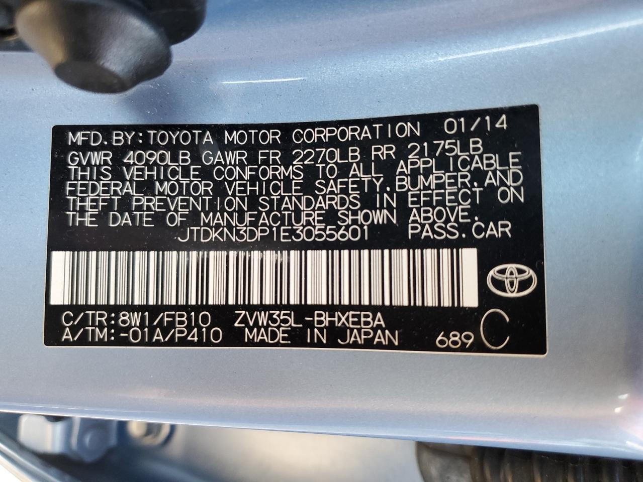 2014 TOYOTA Prius Plug-In