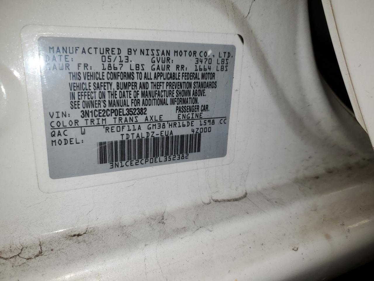 2014 NISSAN Versa Note