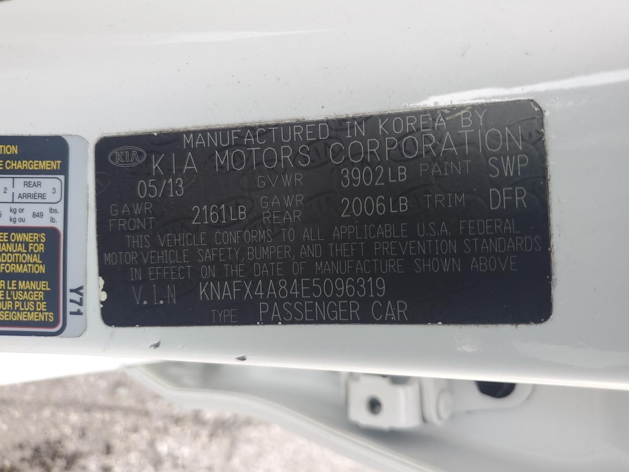 2014 KIA FORTE
