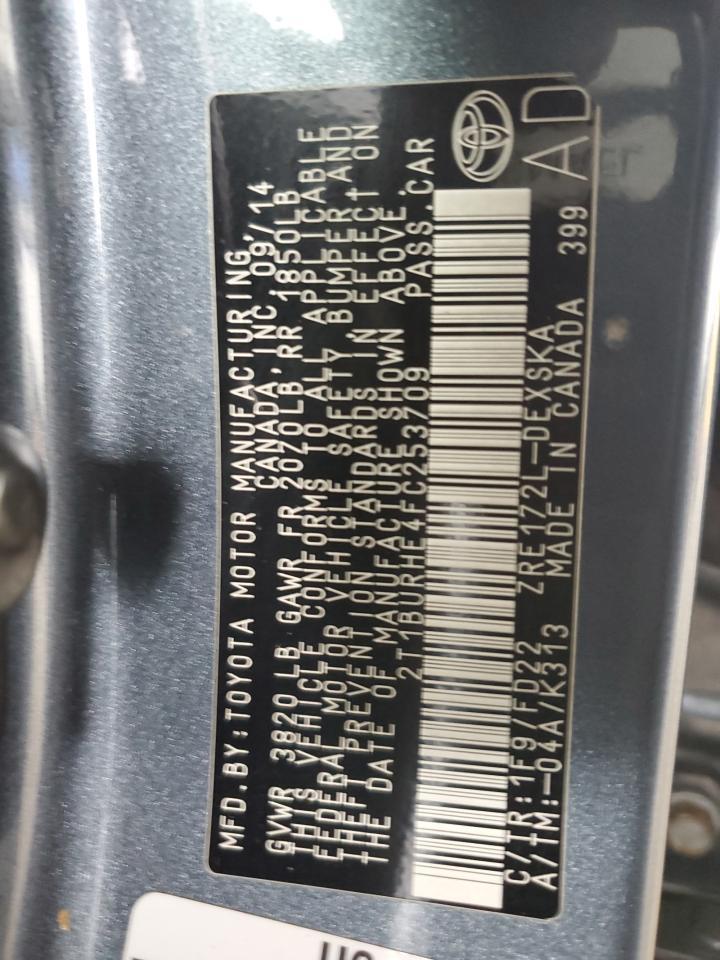 2015 TOYOTA COROLLA