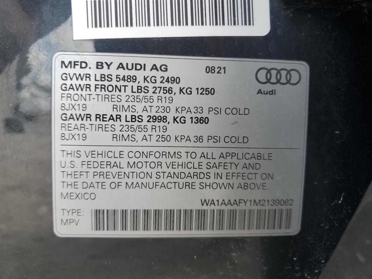 2021 AUDI Q5