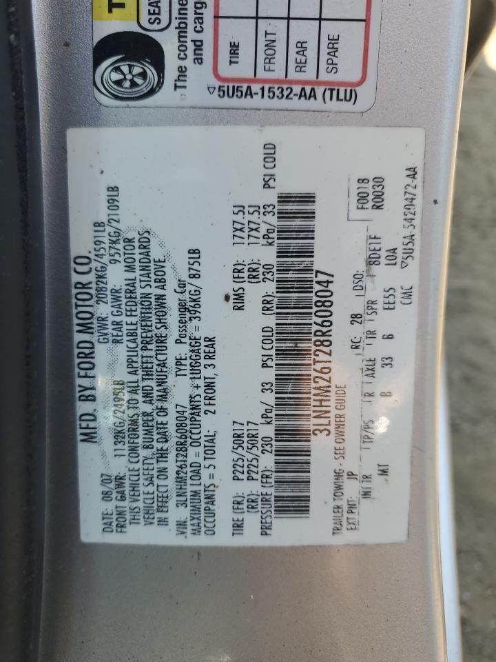 2008 LINCOLN MKZ