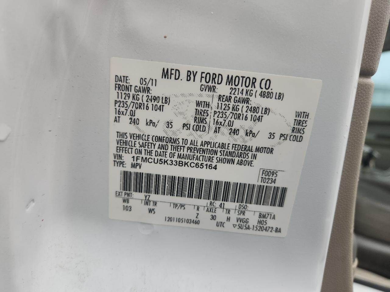 2011 FORD Escape Hybrid