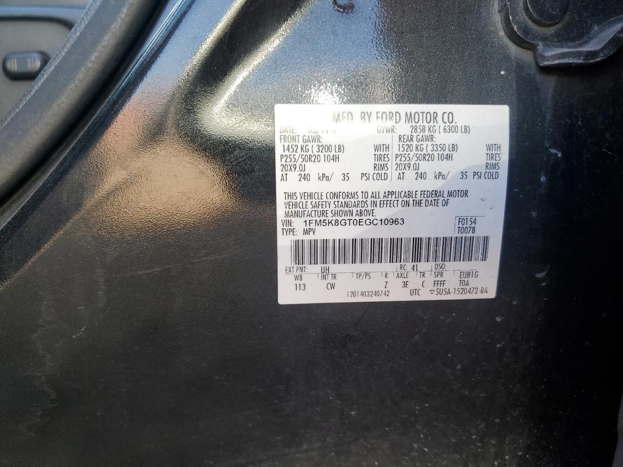 2014 FORD Explorer Sport Trac