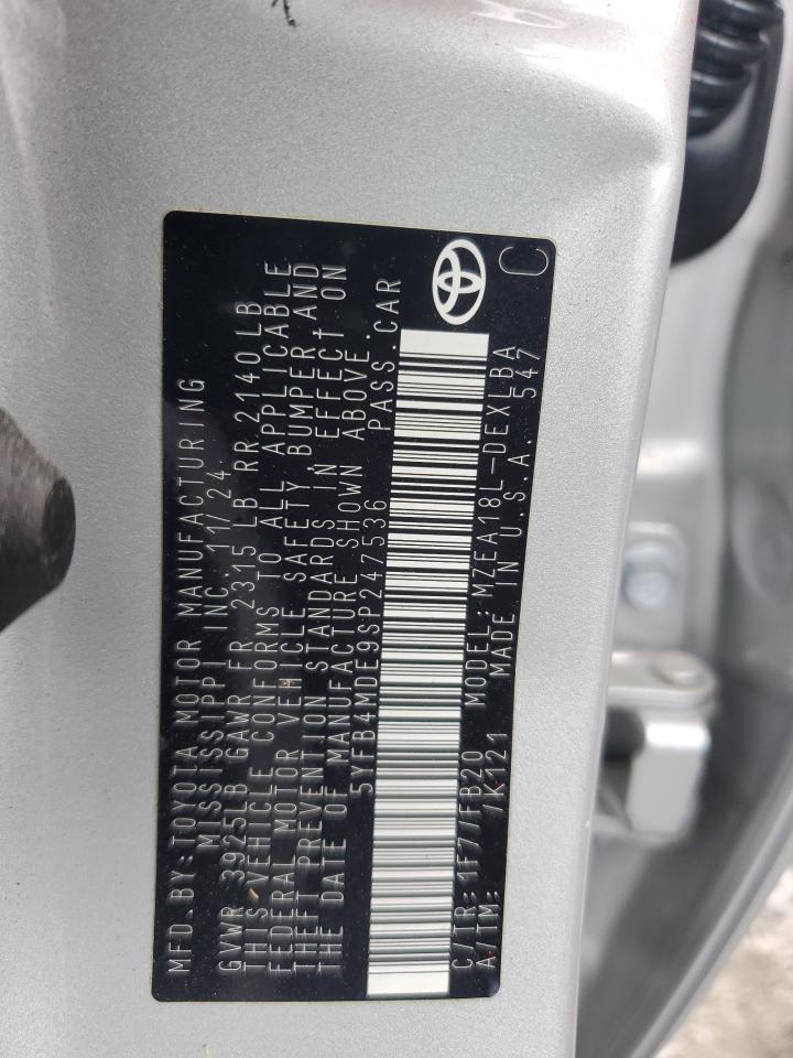 2025 TOYOTA COROLLA