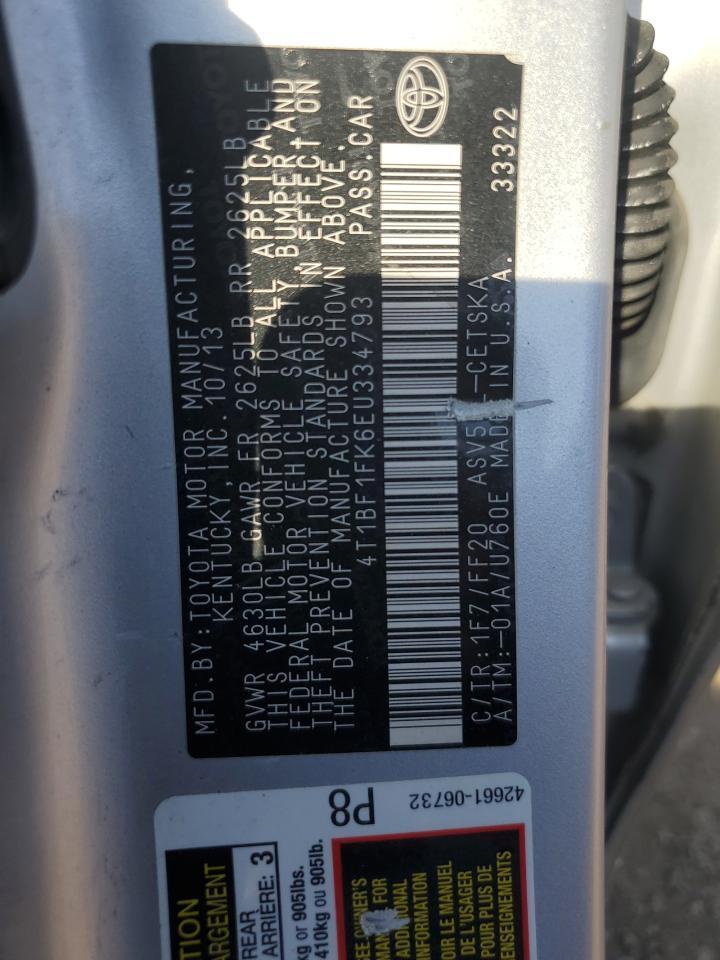 2014 TOYOTA CAMRY