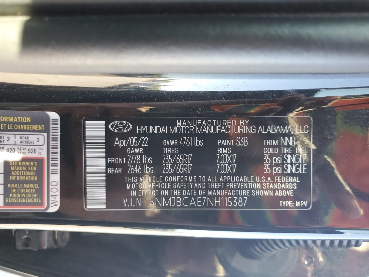 2022 HYUNDAI TUCSON