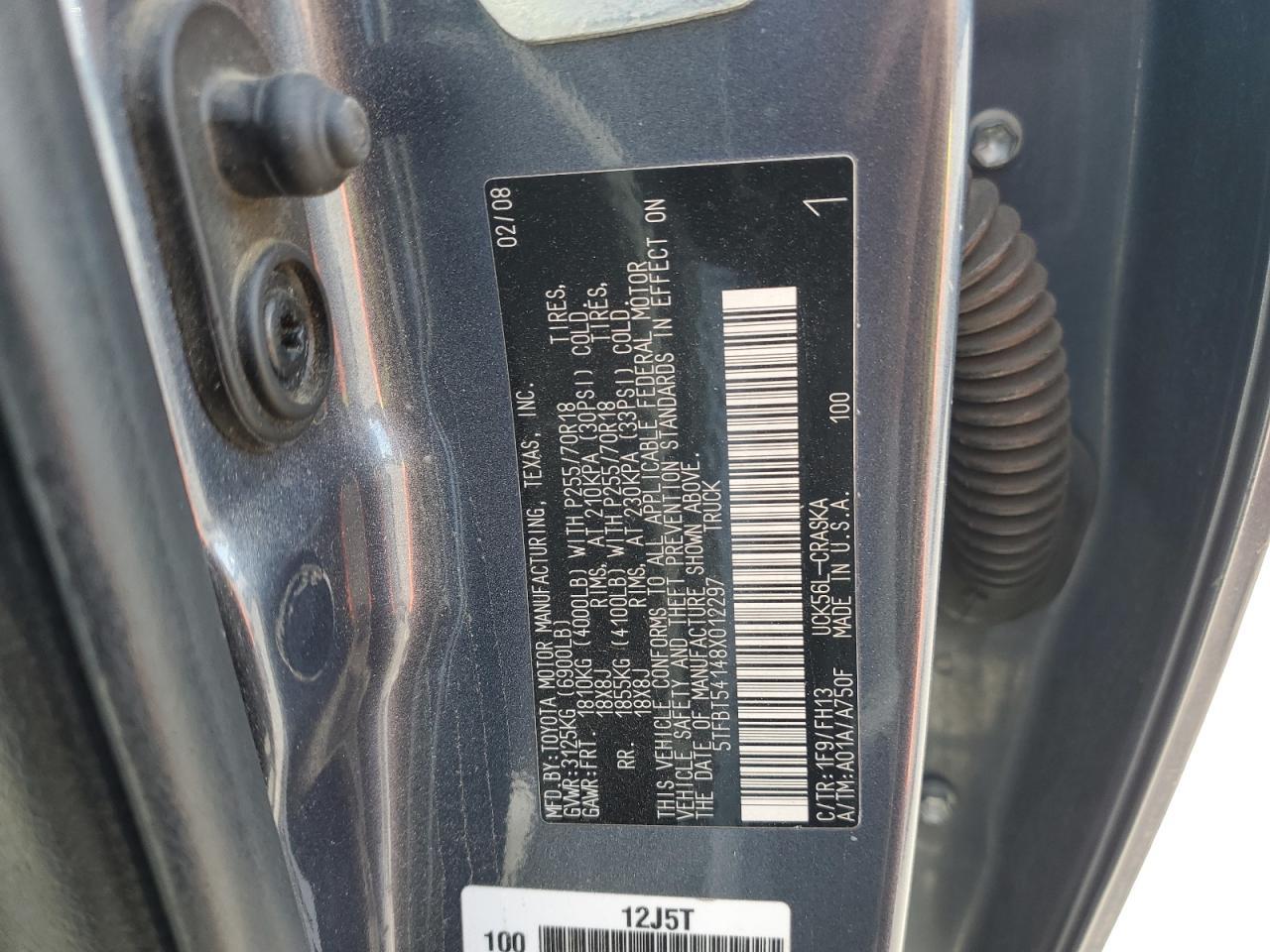 2008 TOYOTA TUNDRA