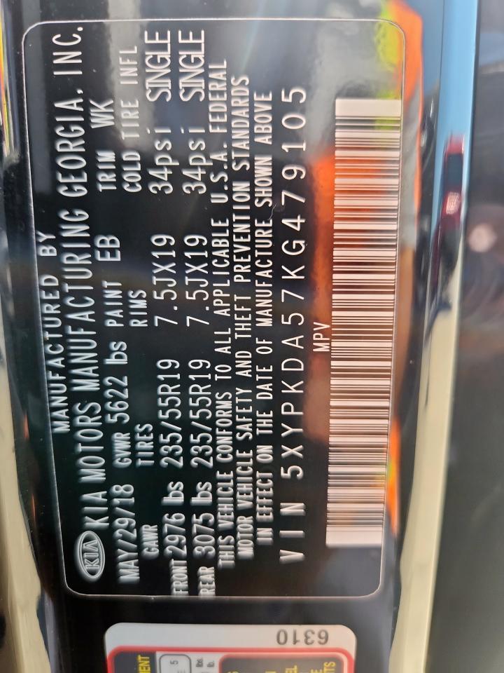 2019 KIA SORENTO