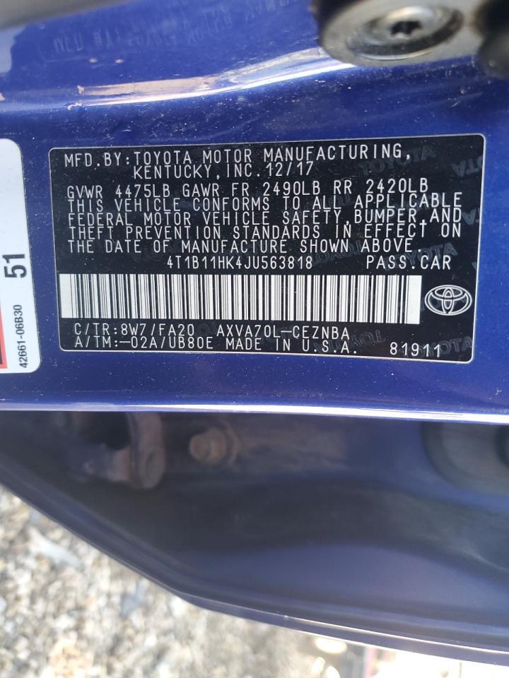 2018 TOYOTA CAMRY