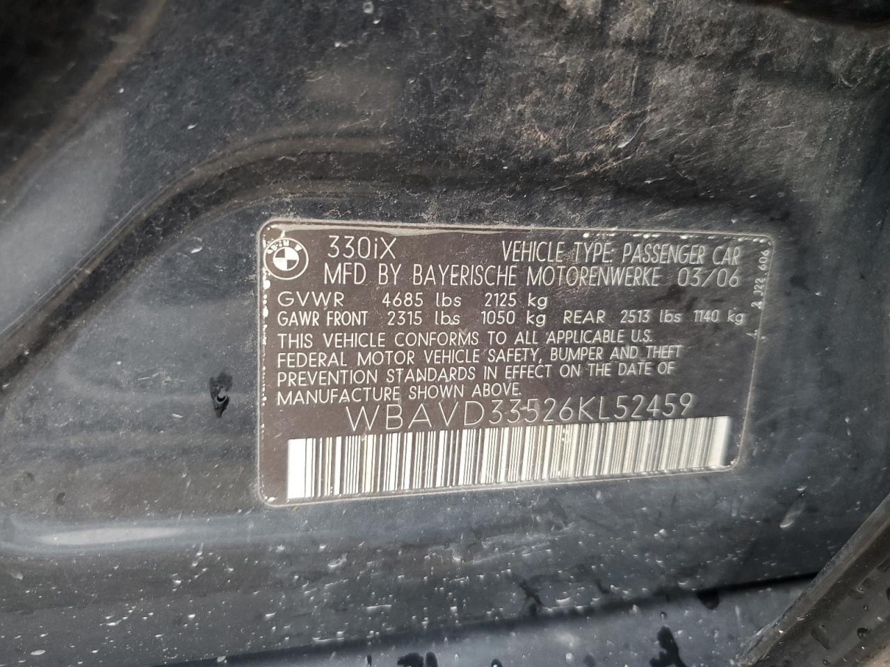 2006 BMW 3 SERIES