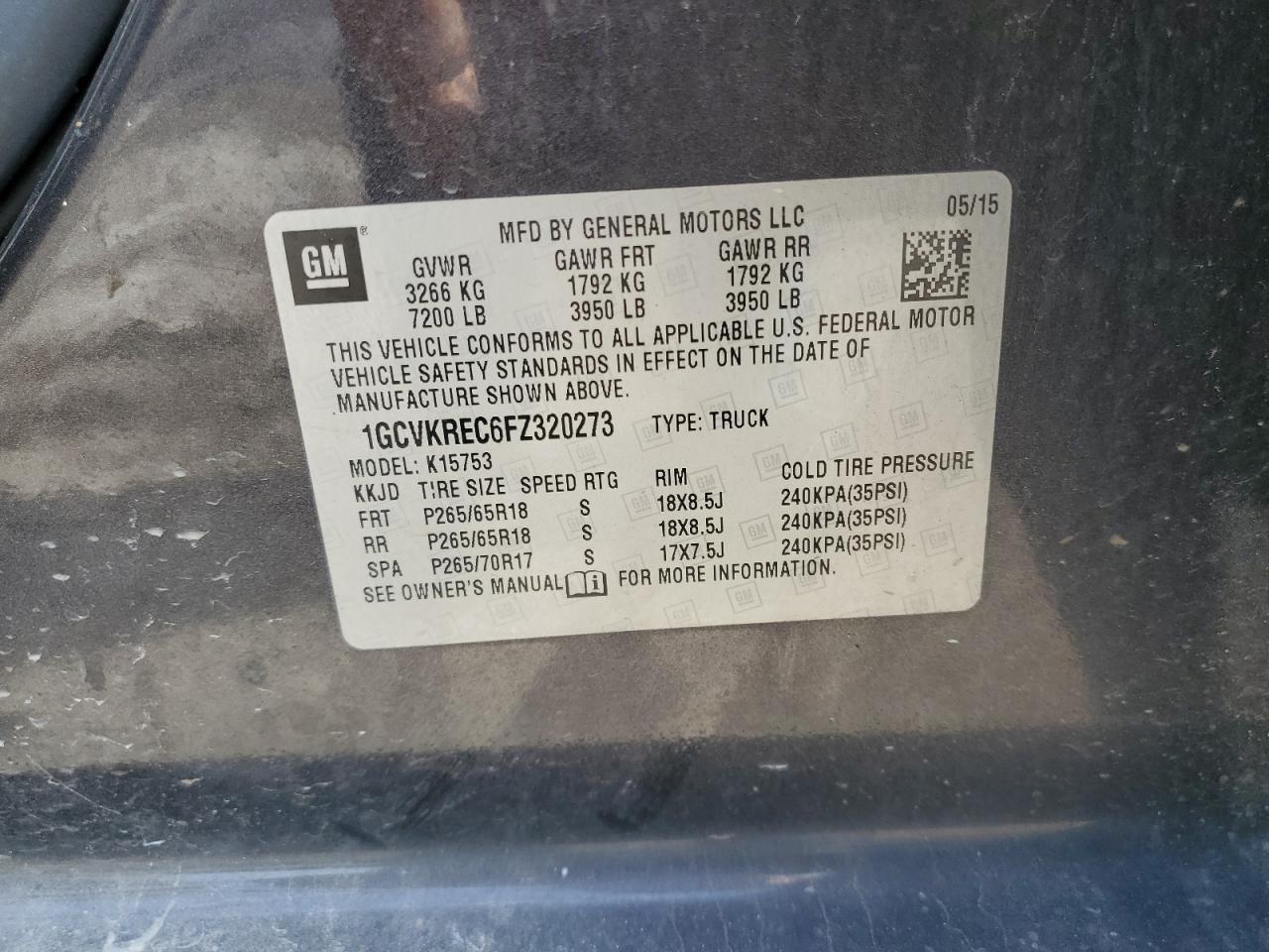 2015 CHEVROLET Silverado