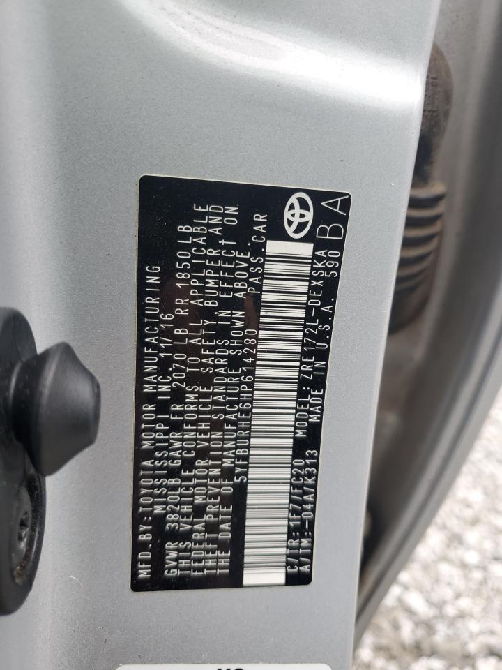 2017 TOYOTA COROLLA