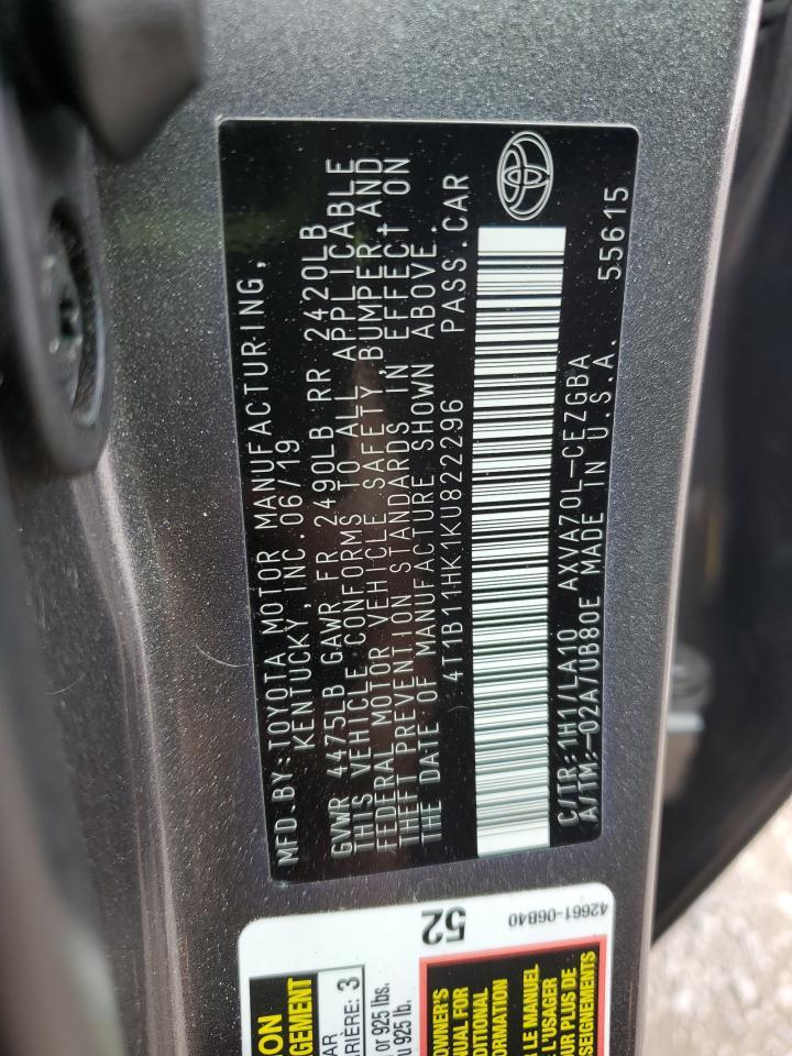 2019 TOYOTA CAMRY