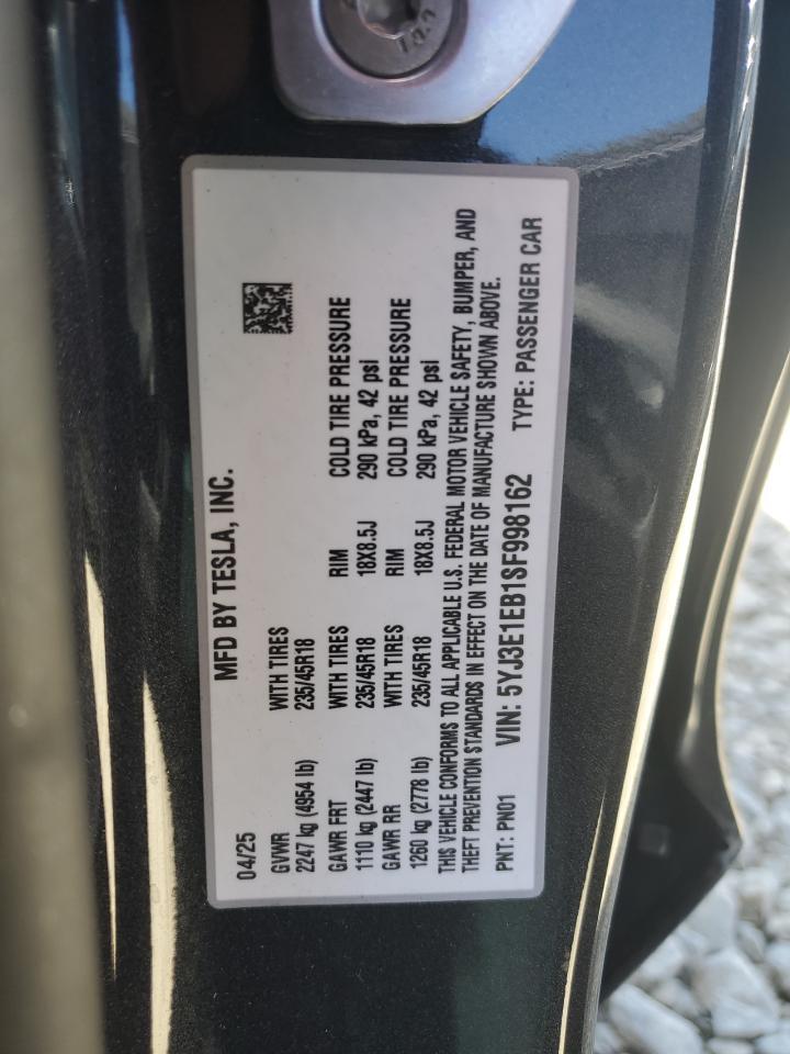 2025 TESLA MODEL 3