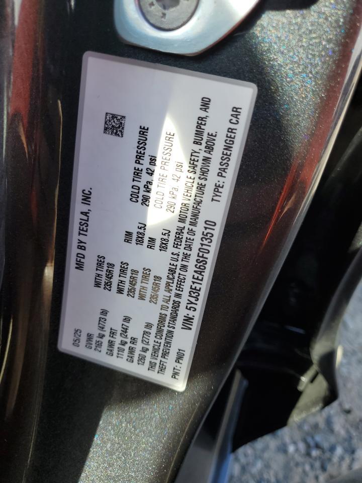 2025 TESLA MODEL 3