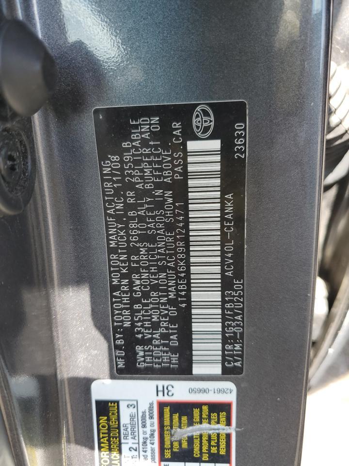 2009 TOYOTA CAMRY