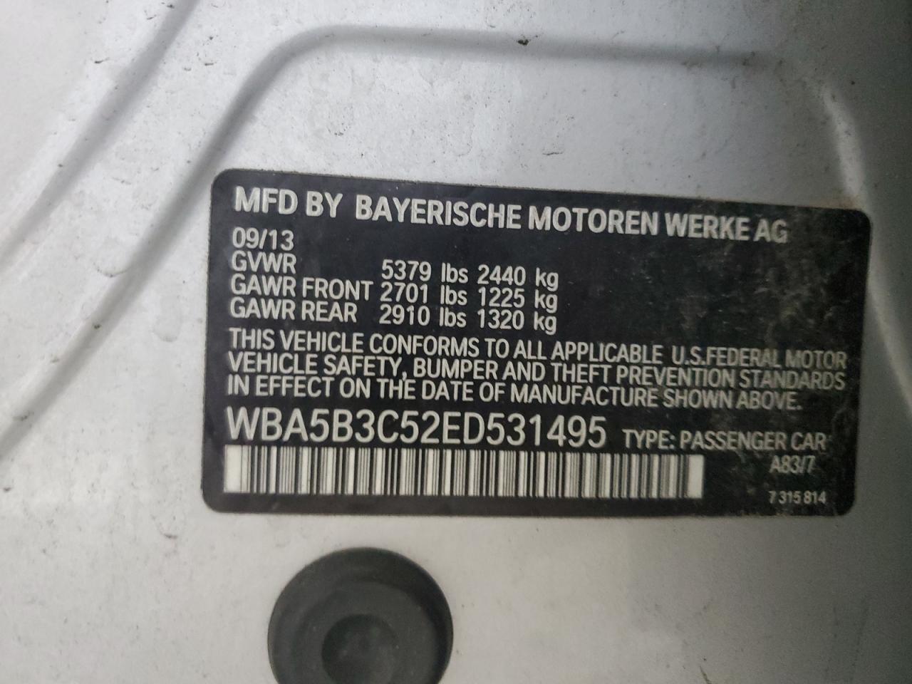 2014 BMW 5 series