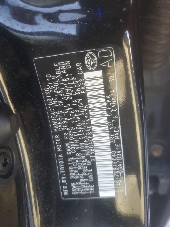 2010 TOYOTA COROLLA