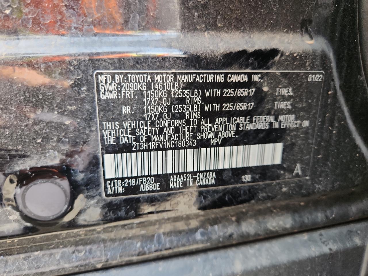2022 TOYOTA RAV4