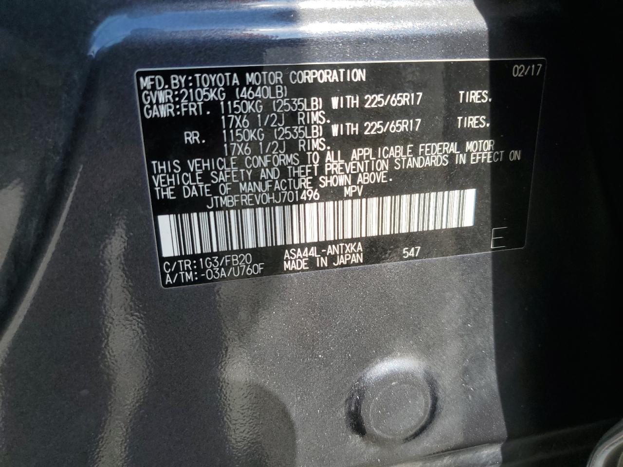 2017 TOYOTA RAV4
