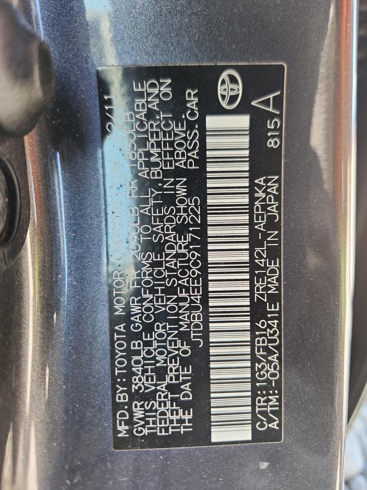 2012 TOYOTA COROLLA