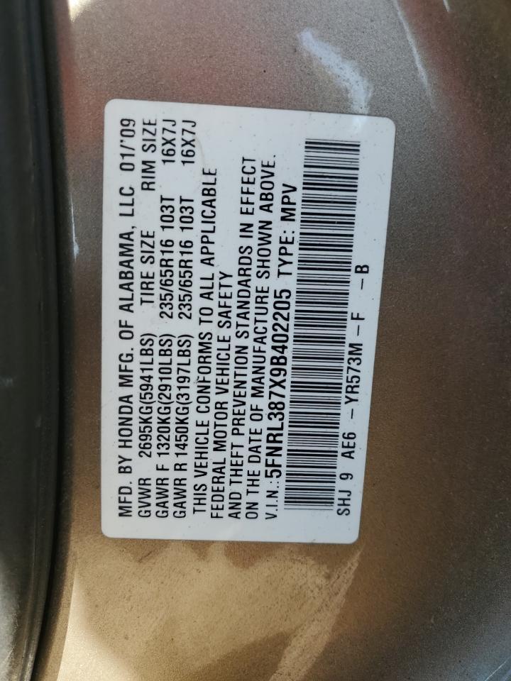 2009 HONDA ODYSSEY