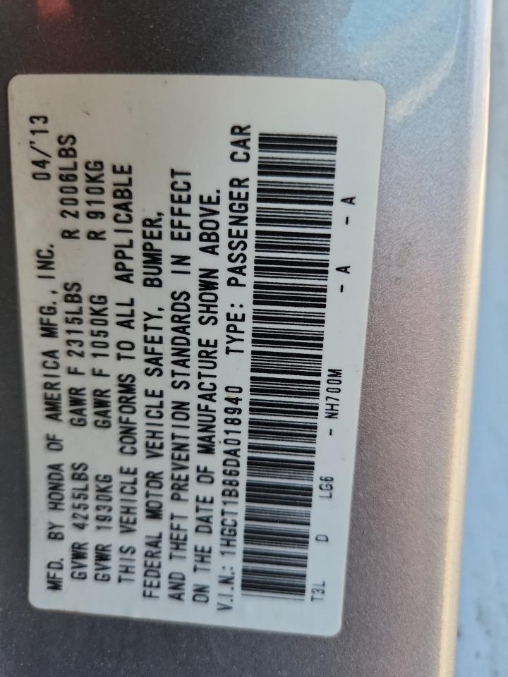 2013 HONDA ACCORD