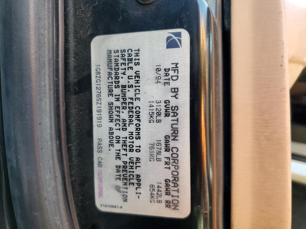 1995 SATURN Sc2