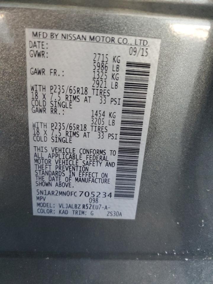 2015 NISSAN PATHFINDER