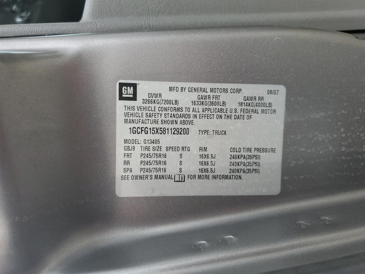 2008 CHEVROLET Express 1500