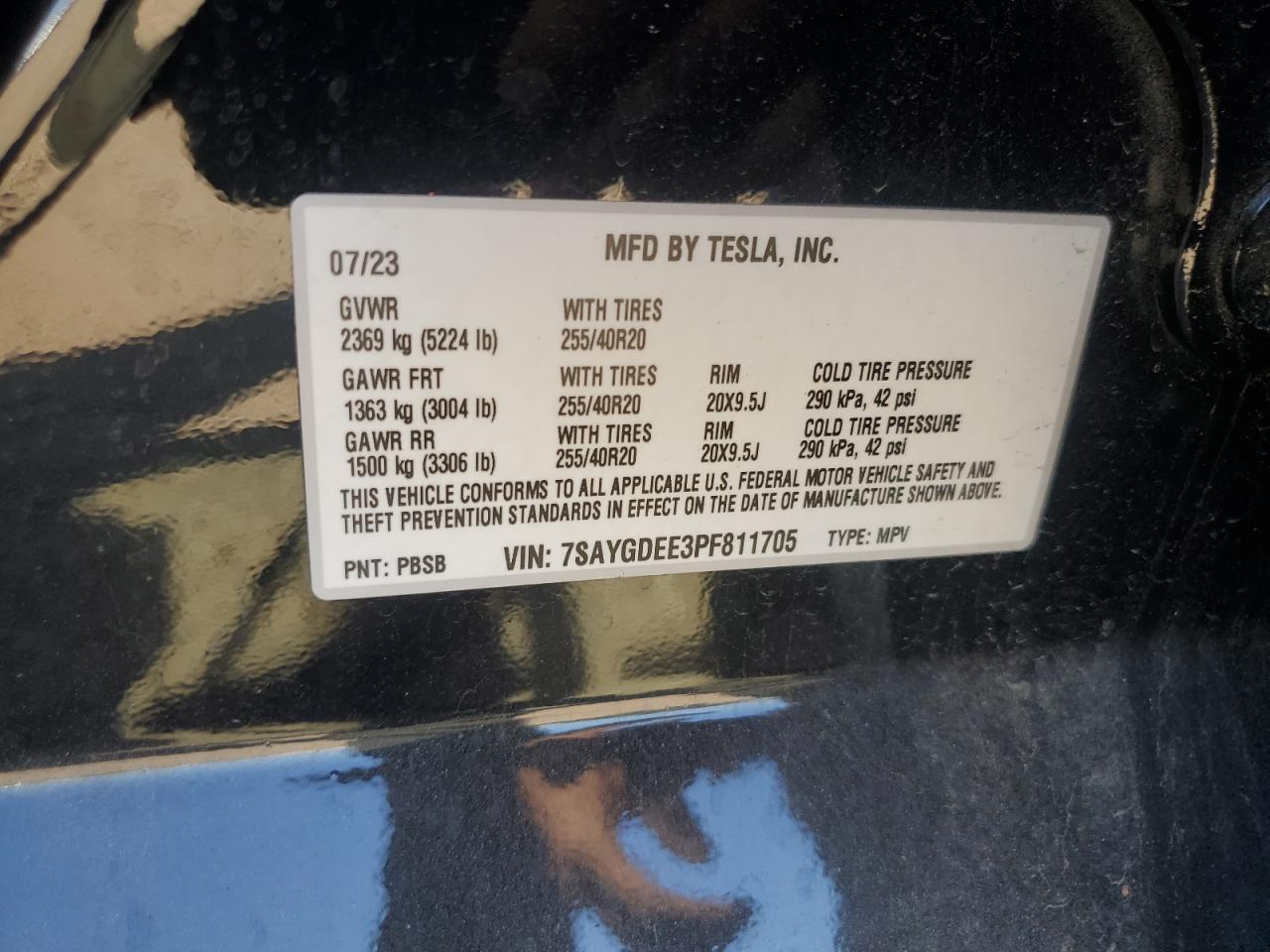2023 TESLA MODEL Y