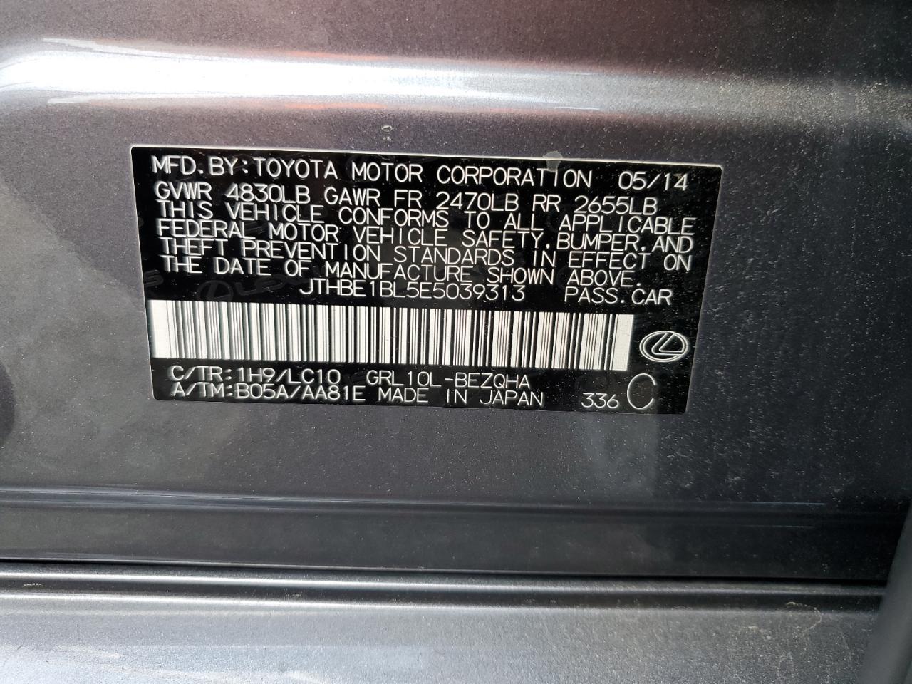 2014 LEXUS Gs
