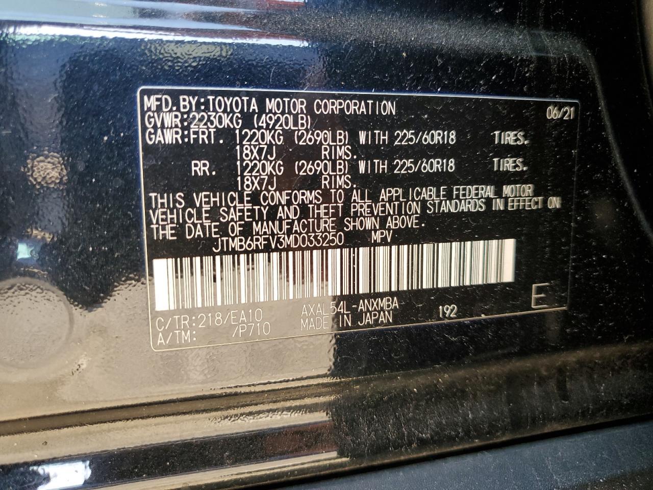 2021 TOYOTA RAV4