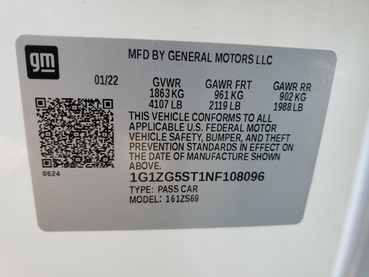 2022 CHEVROLET MALIBU