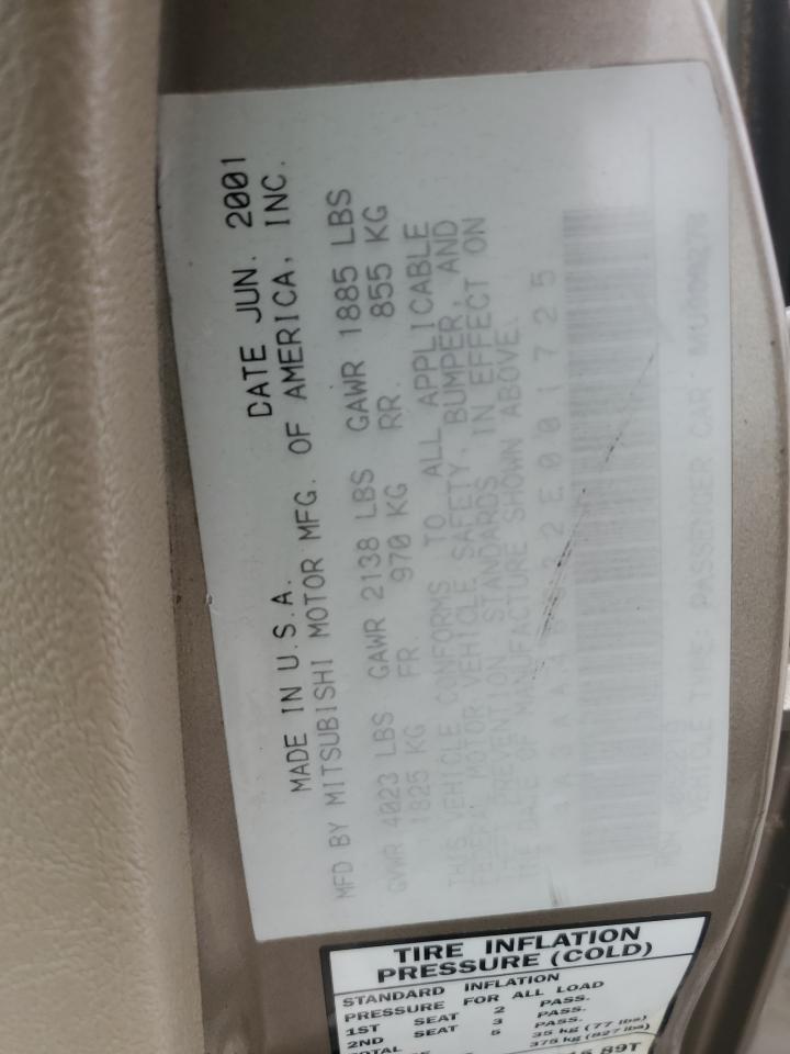2002 MITSUBISHI Galant