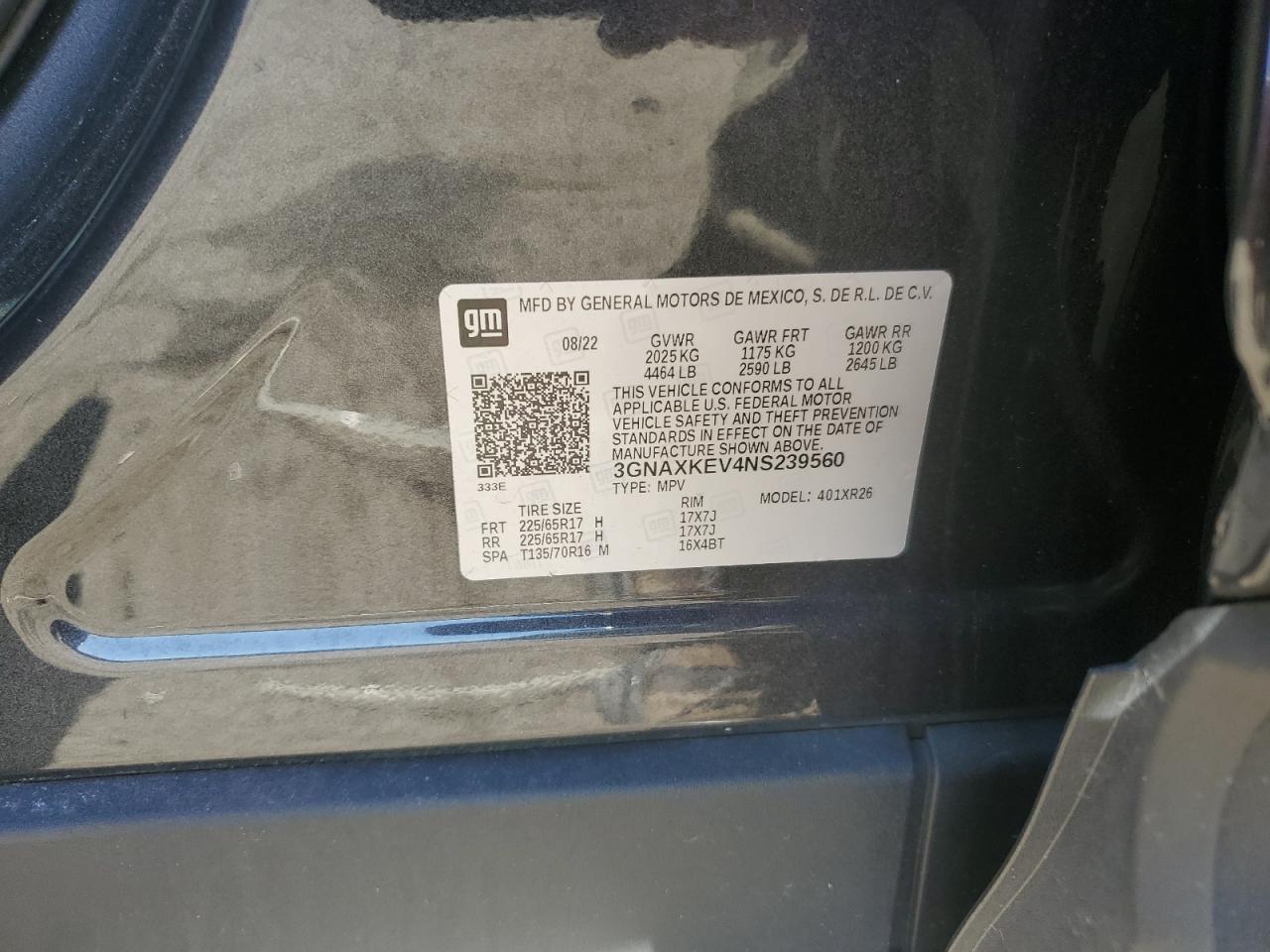 2022 CHEVROLET EQUINOX